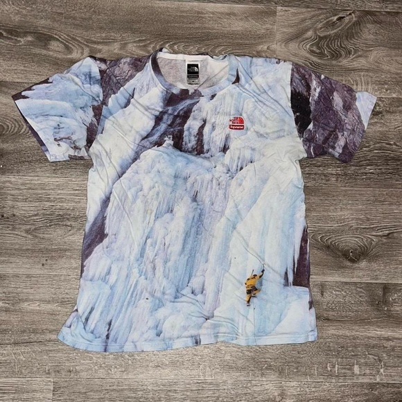 Supreme x The North Face Ice Climbing All over Print Graphic T-Shirt